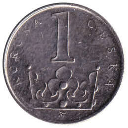 1 Czech Korun coin