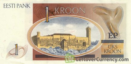 1 Estonian Kroon banknote (Kristjan Raud)