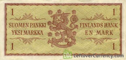 1 Finnish Markkaa banknote (1963)