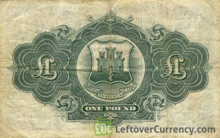 1 Gibraltar Pound banknote (Rock of Gibraltar series)
