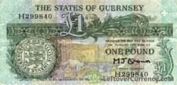 1 Guernsey Pound banknote (Daniel De Lisle Brock)