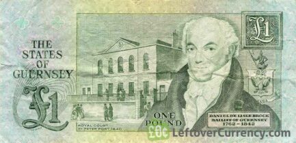 1 Guernsey Pound banknote (Daniel De Lisle Brock)