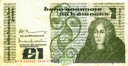 1 Irish Pound banknote (Queen Medb)