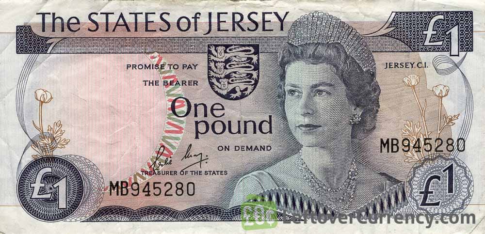 1 Jersey Pound banknote (Battle of Jersey)