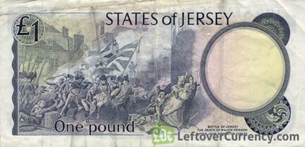 1 Jersey Pound banknote (Battle of Jersey)