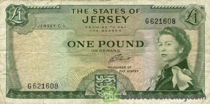 1 Jersey Pound banknote (Mont Orgueil Castle)