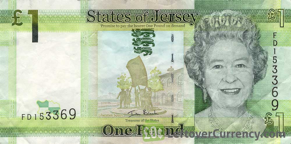 1 Jersey Pound banknote series 2010
