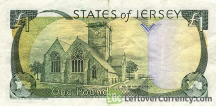 1 Jersey Pound banknote (St. Helier Parish Church)