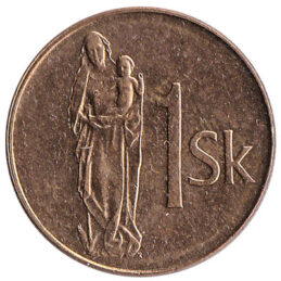 1 Slovak Korun coin
