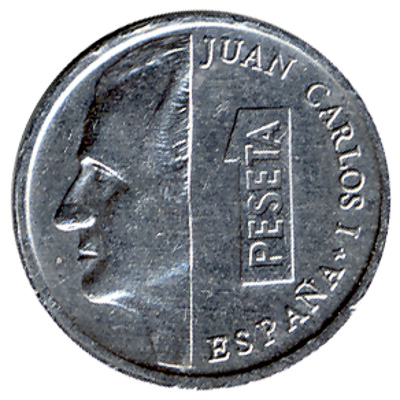 1 Spanish Peseta coin