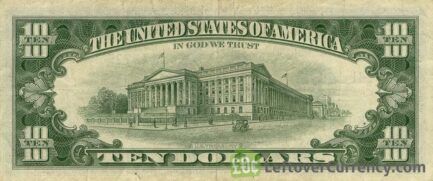 10 American Dollars banknote series 1963