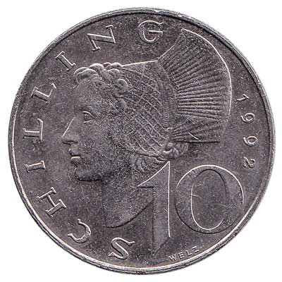 10 Austrian Schilling coin