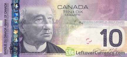 10 Canadian Dollars banknote (veteran Canadian Journey)