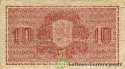 10 Finnish Markkaa banknote (1922)