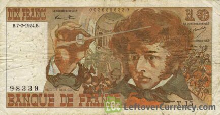 10 French Francs banknote (Hector Berlioz)