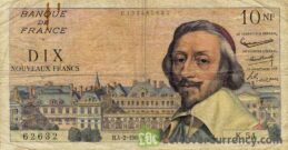 10 French Francs banknote (Richelieu)