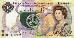 10 Isle of Man Pounds banknote (Peel Castle)