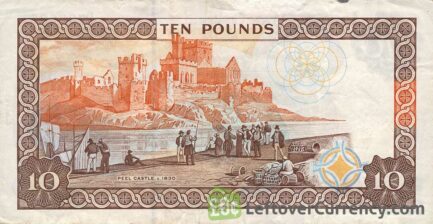 10 Isle of Man Pounds banknote (Peel Castle)