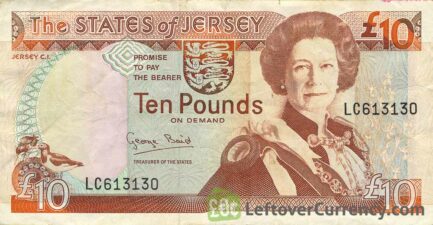 10 Jersey Pounds banknote (Battle of Jersey)