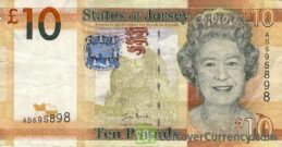 10 Jersey Pounds banknote series 2010