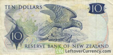 10 New Zealand Dollars banknote series 1967