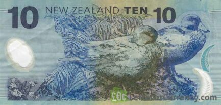 10 New Zealand Dollars banknote series 1999