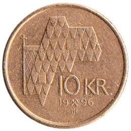 10 Norwegian Kroner coin