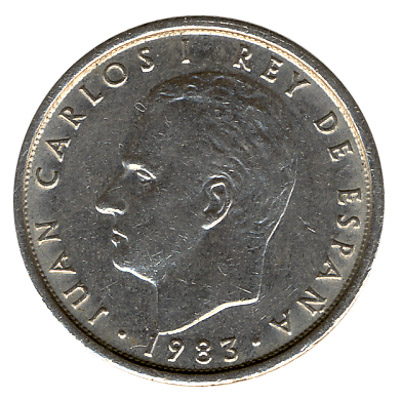 10 Spanish Pesetas coin