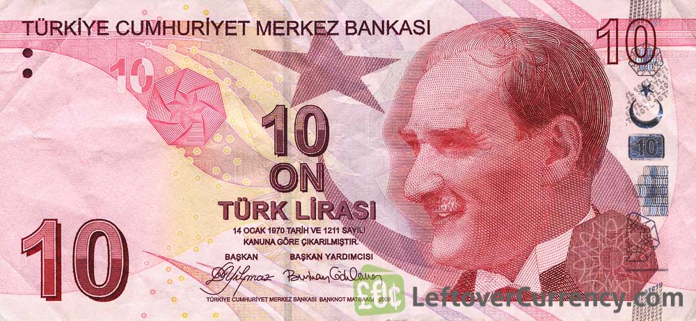 10 Turkish Lira banknote (9th emission group 2009)