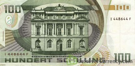100 Austrian Schilling banknote (Eugen Bohm Ritter von Bawerk)