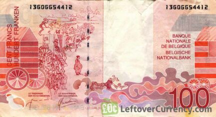 100 Belgian Francs banknote (James Ensor)