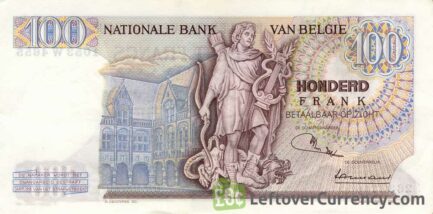 100 Belgian Francs banknote (Lambert Lombard)