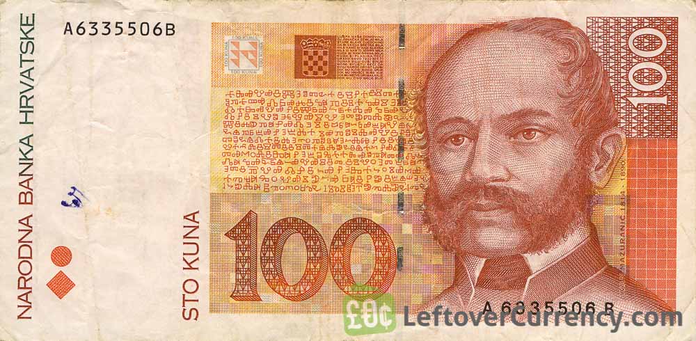 100 Croatian Kuna banknote series 1993