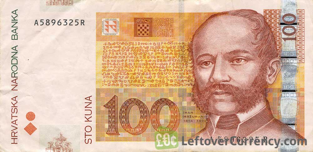 100 Croatian Kuna banknote series 2002