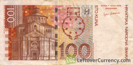 100 Croatian Kuna banknote series 2002
