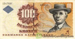 100 Danish Kroner banknote (Carl Nielsen)