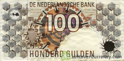 100 Dutch Guilders banknote (Steenuil 1992)