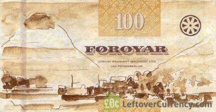 100 Faroese Kronur banknote (Codfish tail)