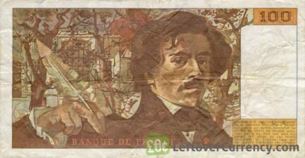 100 French Francs banknote (Eugene Delacroix)