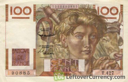 100 French Francs banknote (Jeune paysan)