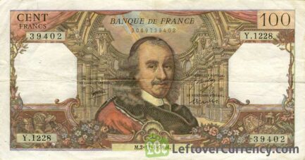 100 French Francs (Pierre Corneille) - Exchange yours for cash