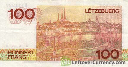 100 Luxembourgish Francs banknote
