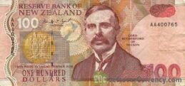 100 New Zealand Dollars banknote series 1992