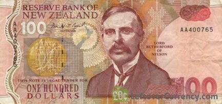 100 New Zealand Dollars banknote series 1992