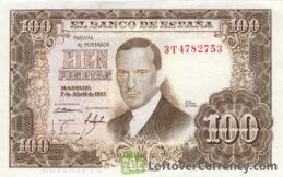 100 Spanish Pesetas banknote (Juan Romero de Torres)
