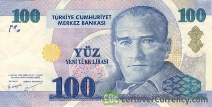 100 Turkish Lira banknote (8th emission group 2005)