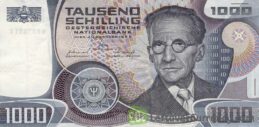 1000 Austrian Schilling banknote (Erwin Schrodinger)