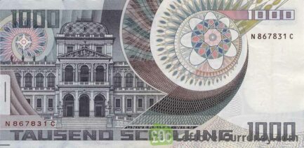 1000 Austrian Schilling banknote (Erwin Schrodinger)