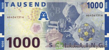 1000 Austrian Schilling banknote (Karl Landsteiner)