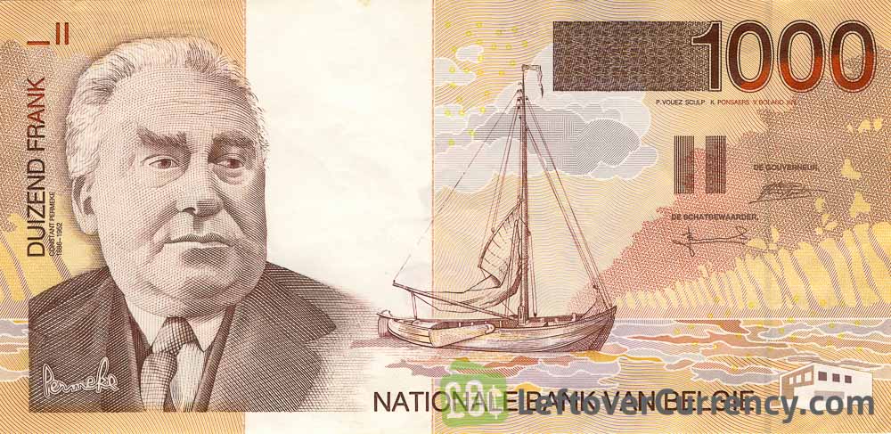 1000 Belgian Francs banknote (Constant Permeke)